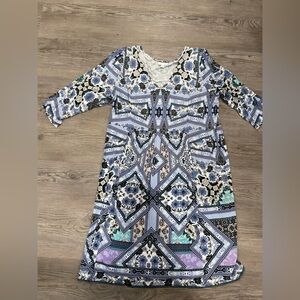 J. Jill Multicolor Long Sleeve Dress